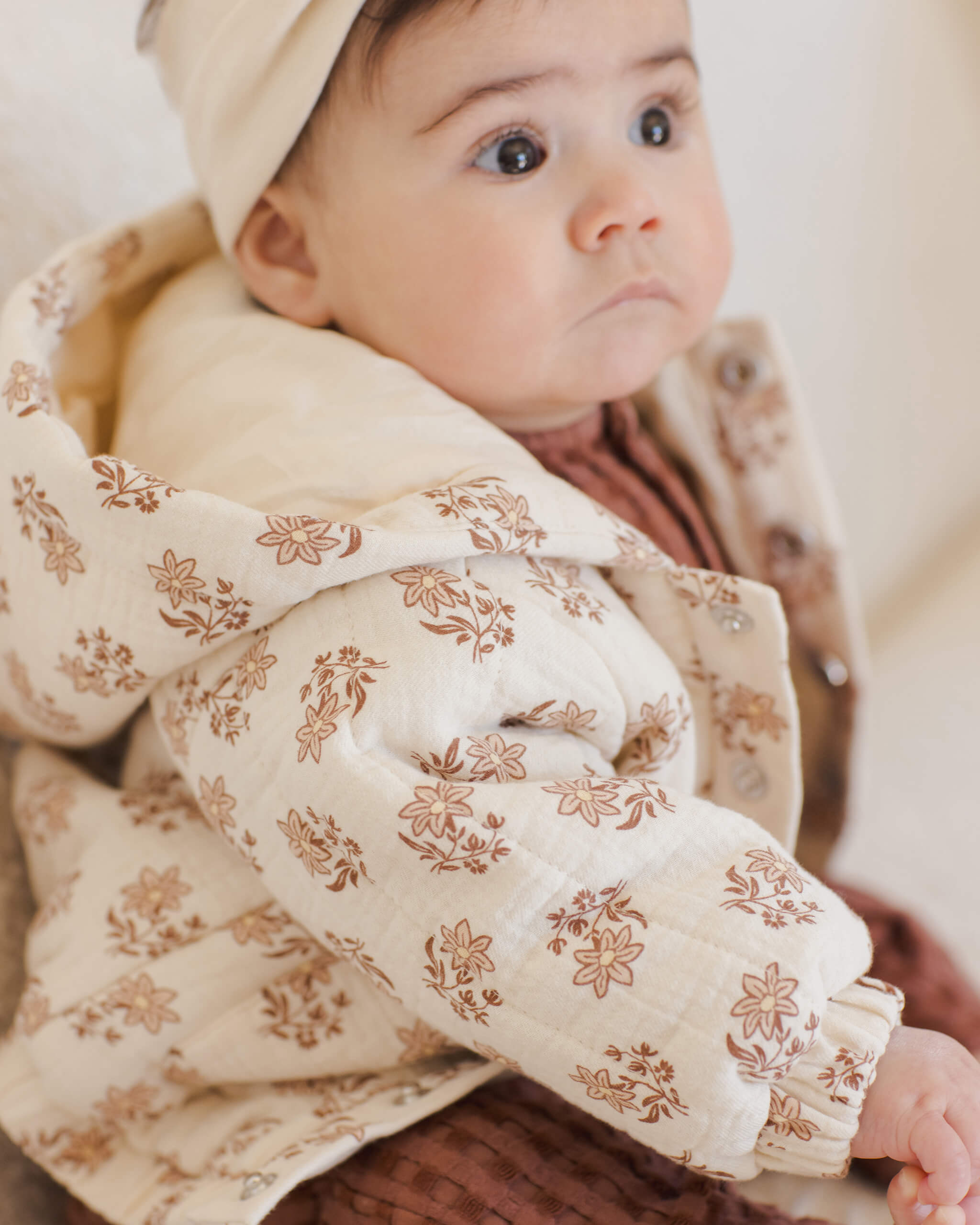 Quincy Mae Hooded Woven Jacket - Daylily