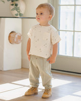 Quincy Mae Woven Boxy Top - Trees