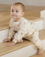 Quincy Mae Relaxed Sweatpant - Brown Bear