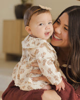 Quincy Mae Thalia Romper - Daylily