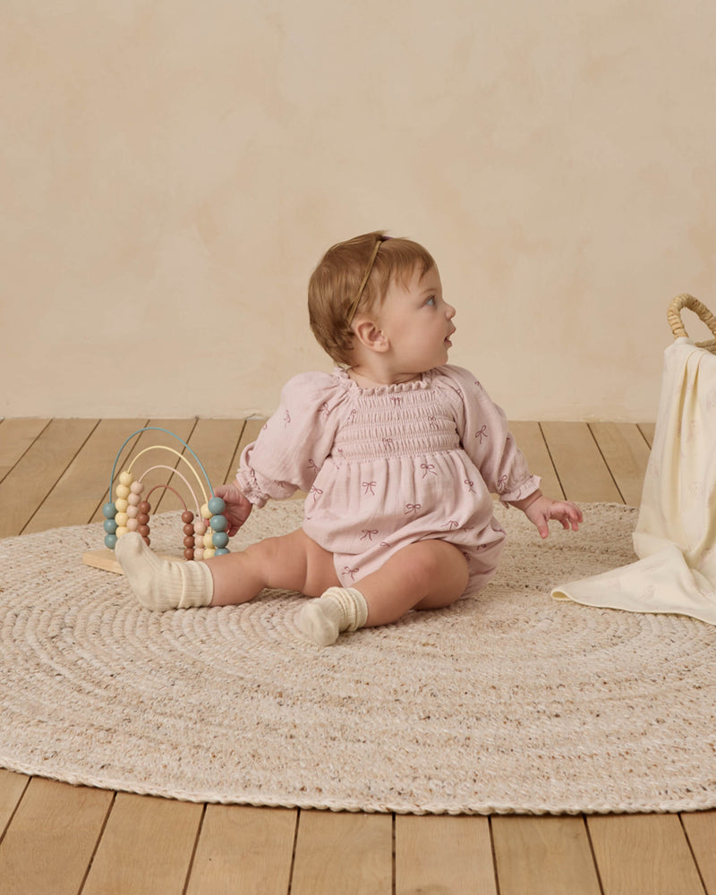 Quincy Mae Eden Romper - Bows