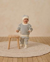 Quincy Mae Relaxed Knit Sweater - Ocean