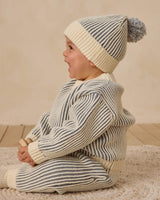 Quincy Mae Relaxed Knit Sweater - Ocean