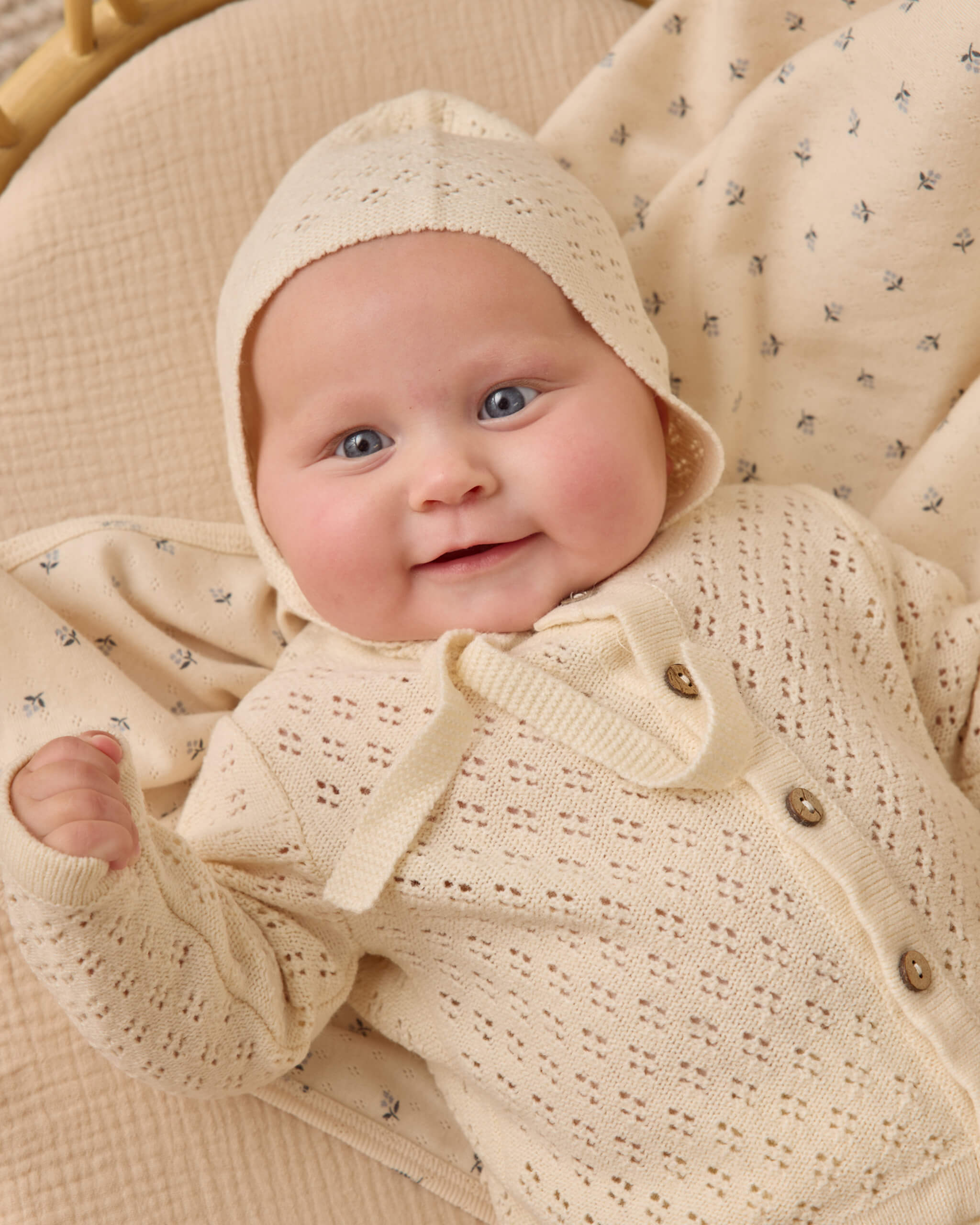 Quincy Mae Knit Cardigan - Natural