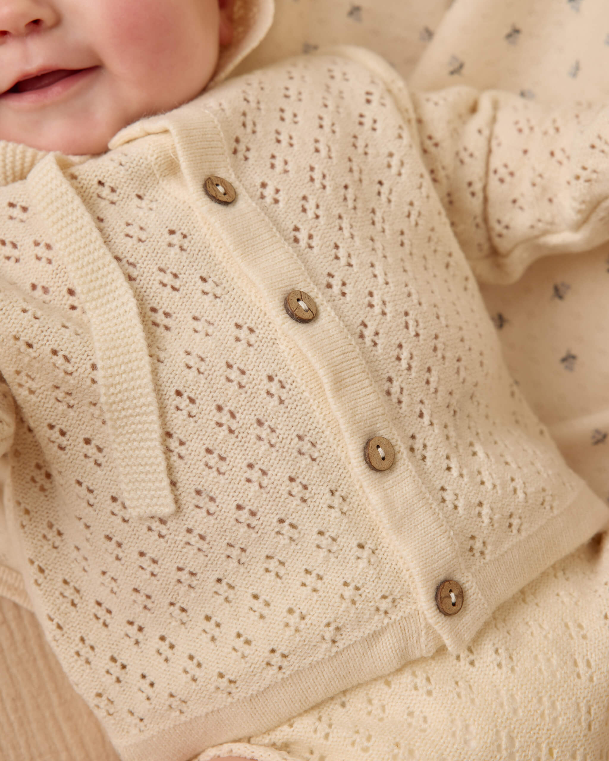 Quincy Mae Knit Cardigan - Natural