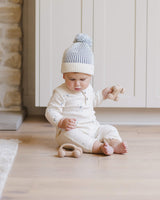 Quincy Mae Long Sleeve Pocket Jumpsuit - Moons