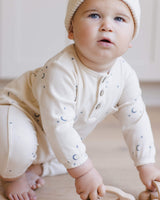 Quincy Mae Long Sleeve Pocket Jumpsuit - Moons