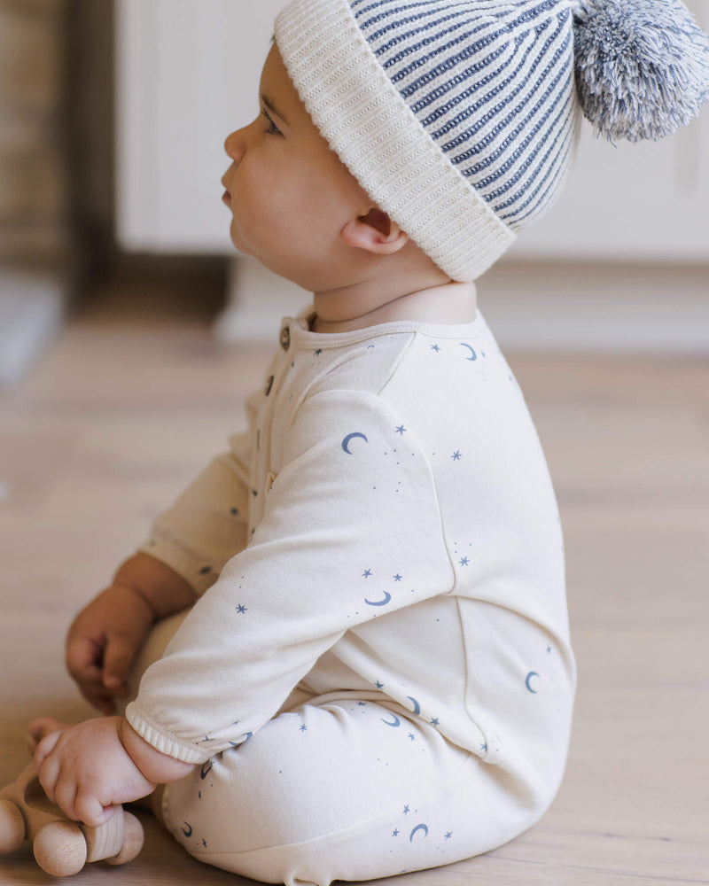 Quincy Mae Long Sleeve Pocket Jumpsuit - Moons