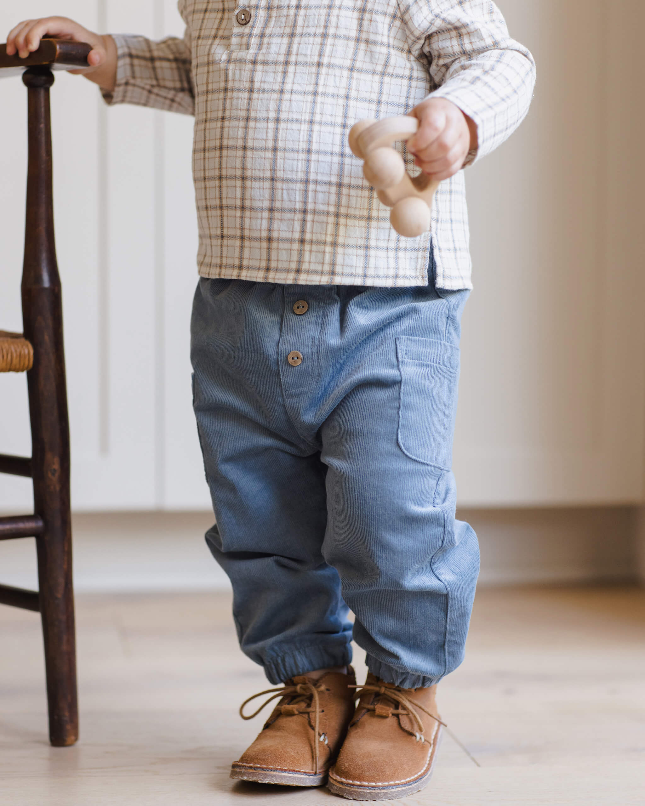 Quincy Mae Zion Shirt - Blue Plaid