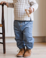 Quincy Mae Zion Shirt - Blue Plaid