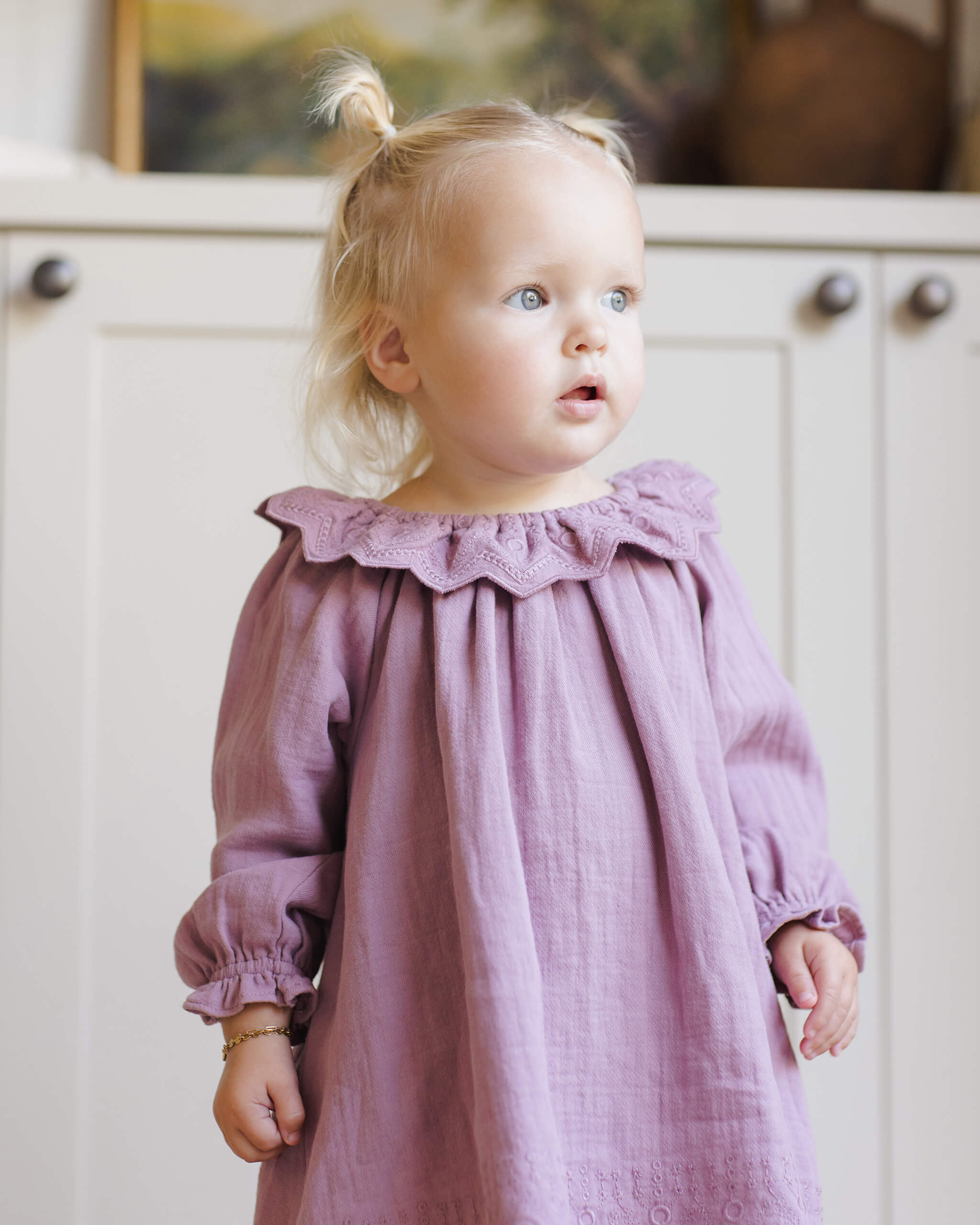 Quincy Mae Long Sleeve Isla Dress - Mulberry