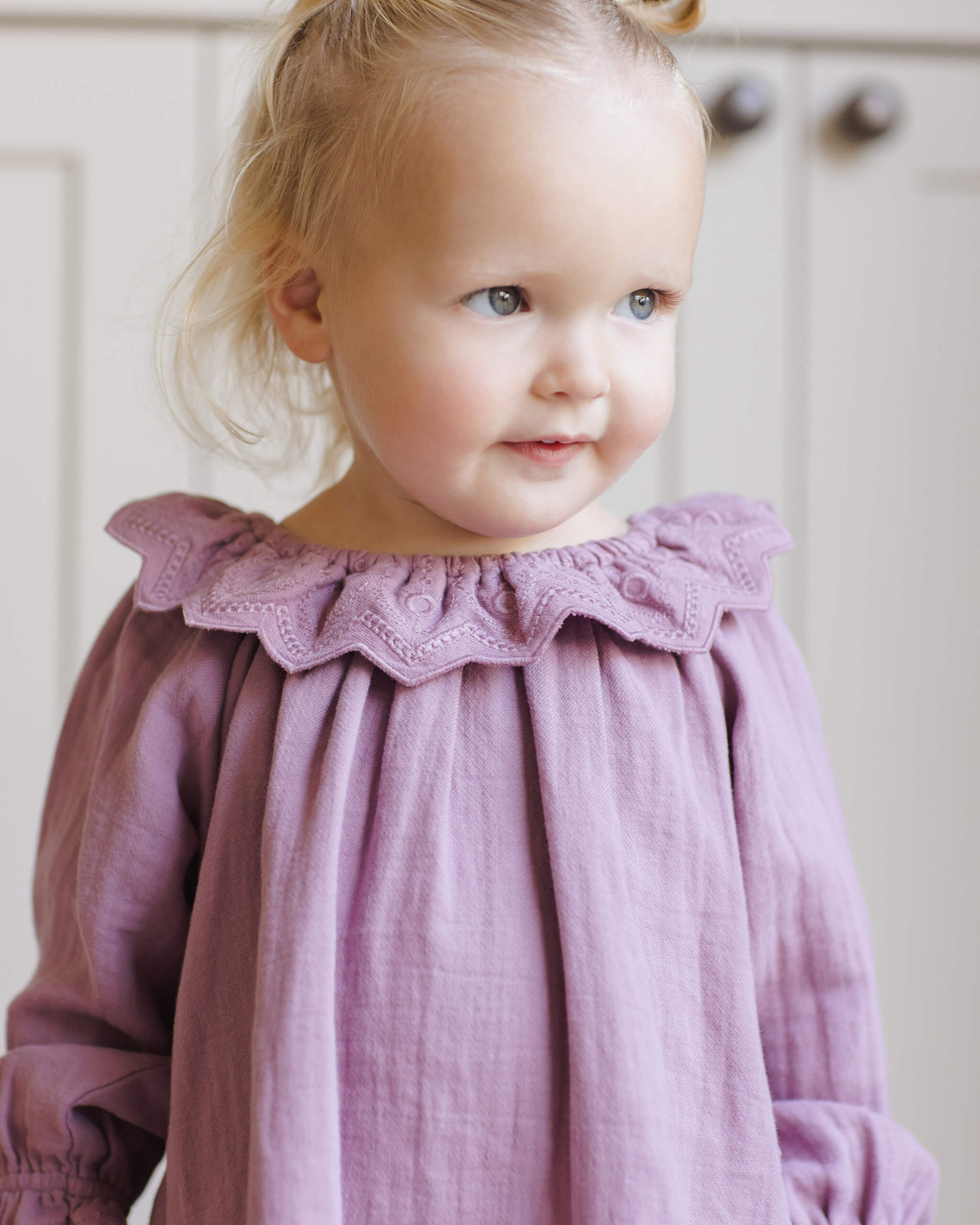 Quincy Mae Long Sleeve Isla Dress - Mulberry