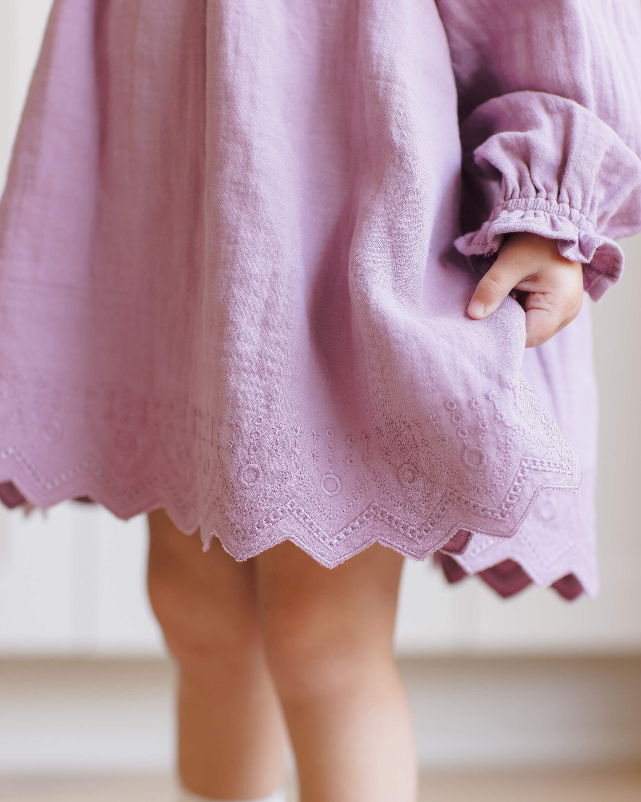 Quincy Mae Long Sleeve Isla Dress - Mulberry