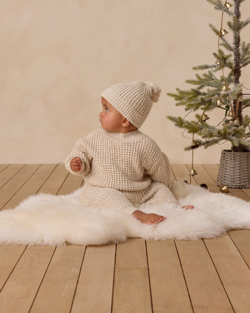 Quincy Mae Chunky Knit Sweater - Natural