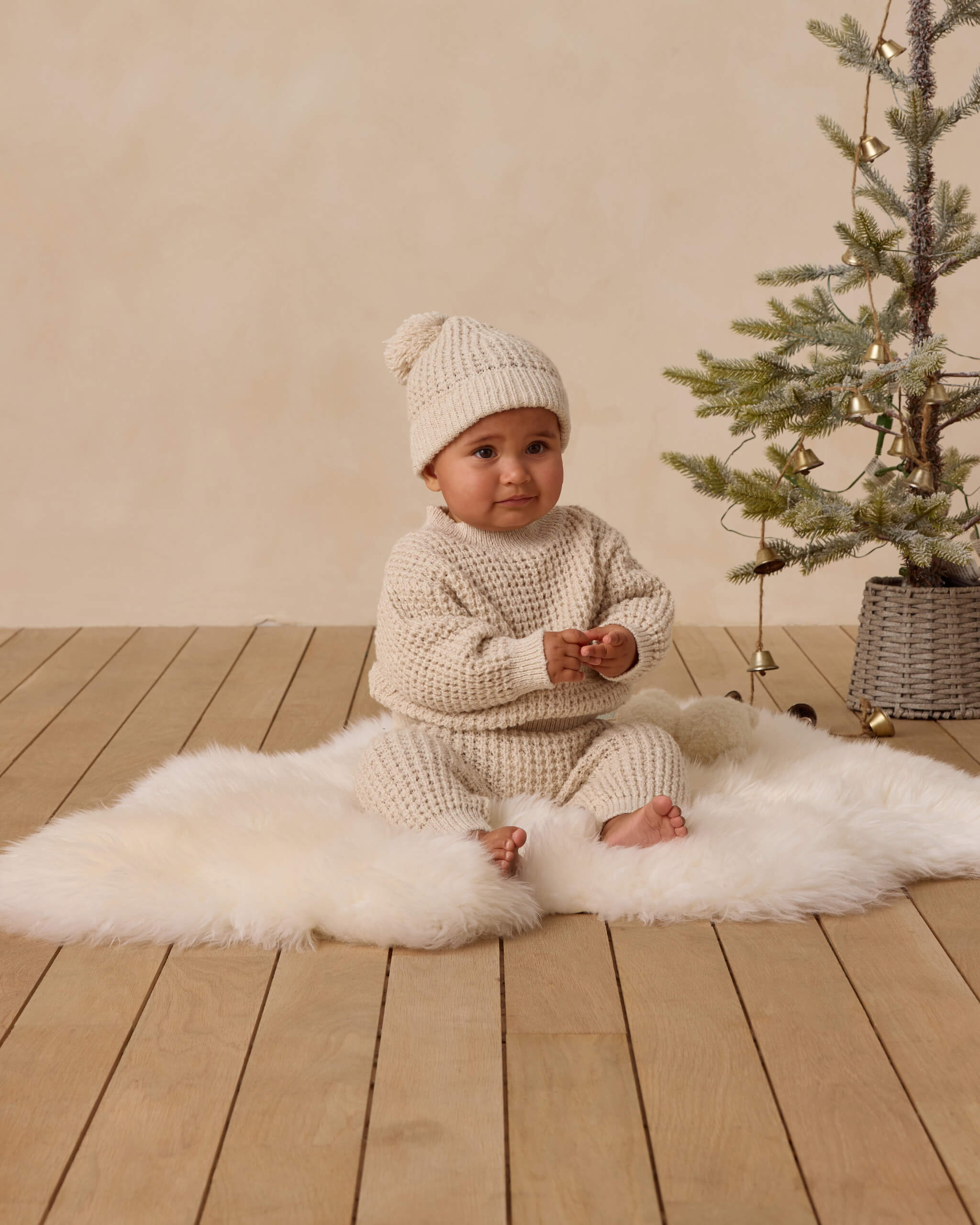 Quincy Mae Chunky Knit Sweater - Natural