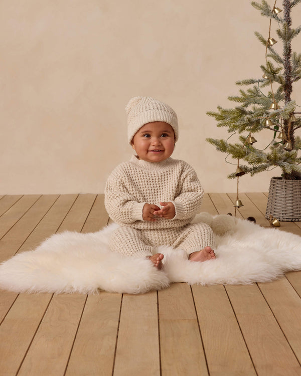 Quincy Mae Chunky Knit Sweater - Natural
