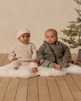 Quincy Mae Shearling Zip Jacket - Forest