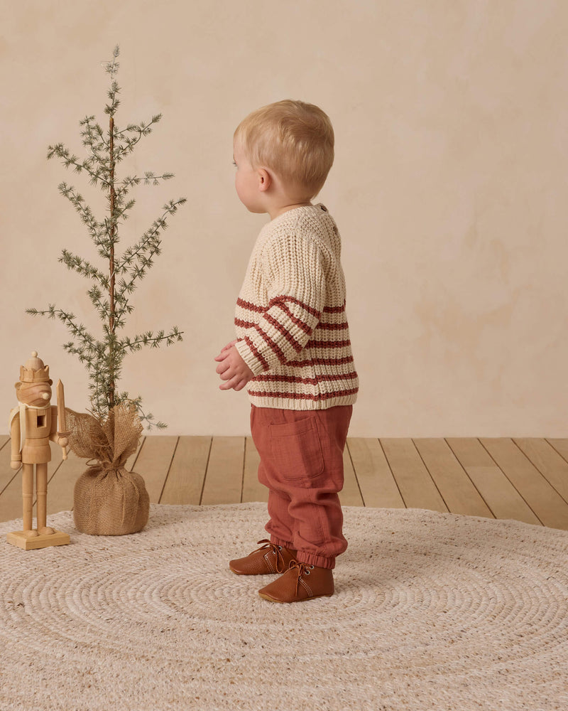 Quincy Mae Rex Sweater - Cranberry
