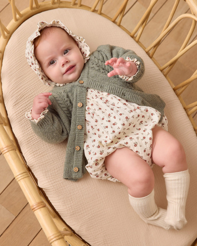 Quincy Eden Romper - Winter Ditsy