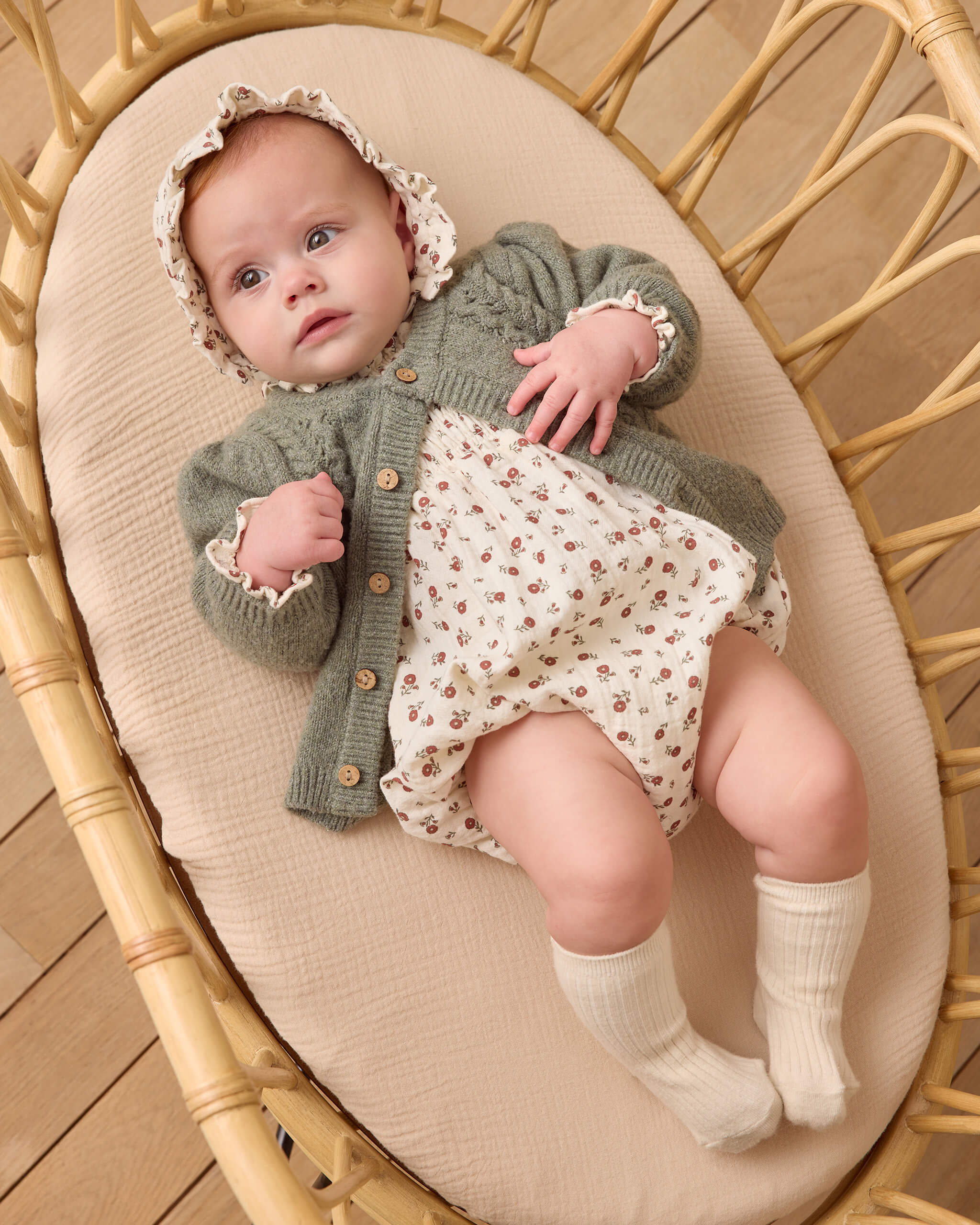 Quincy Eden Romper - Winter Ditsy