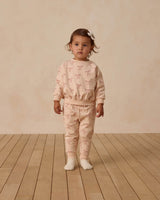 Quincy Mae Relaxed Fleece Sweatshirt - Red Bows