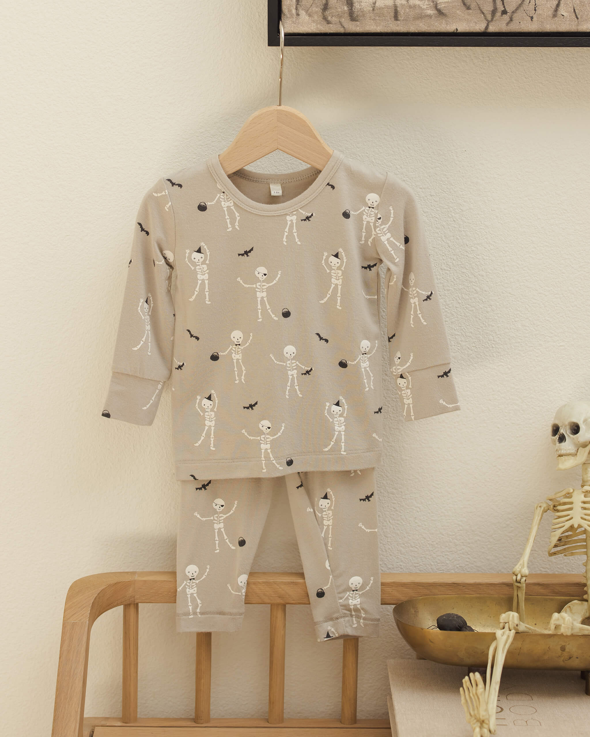 Quincy Mae Bamboo Pajama Set - Skeletons