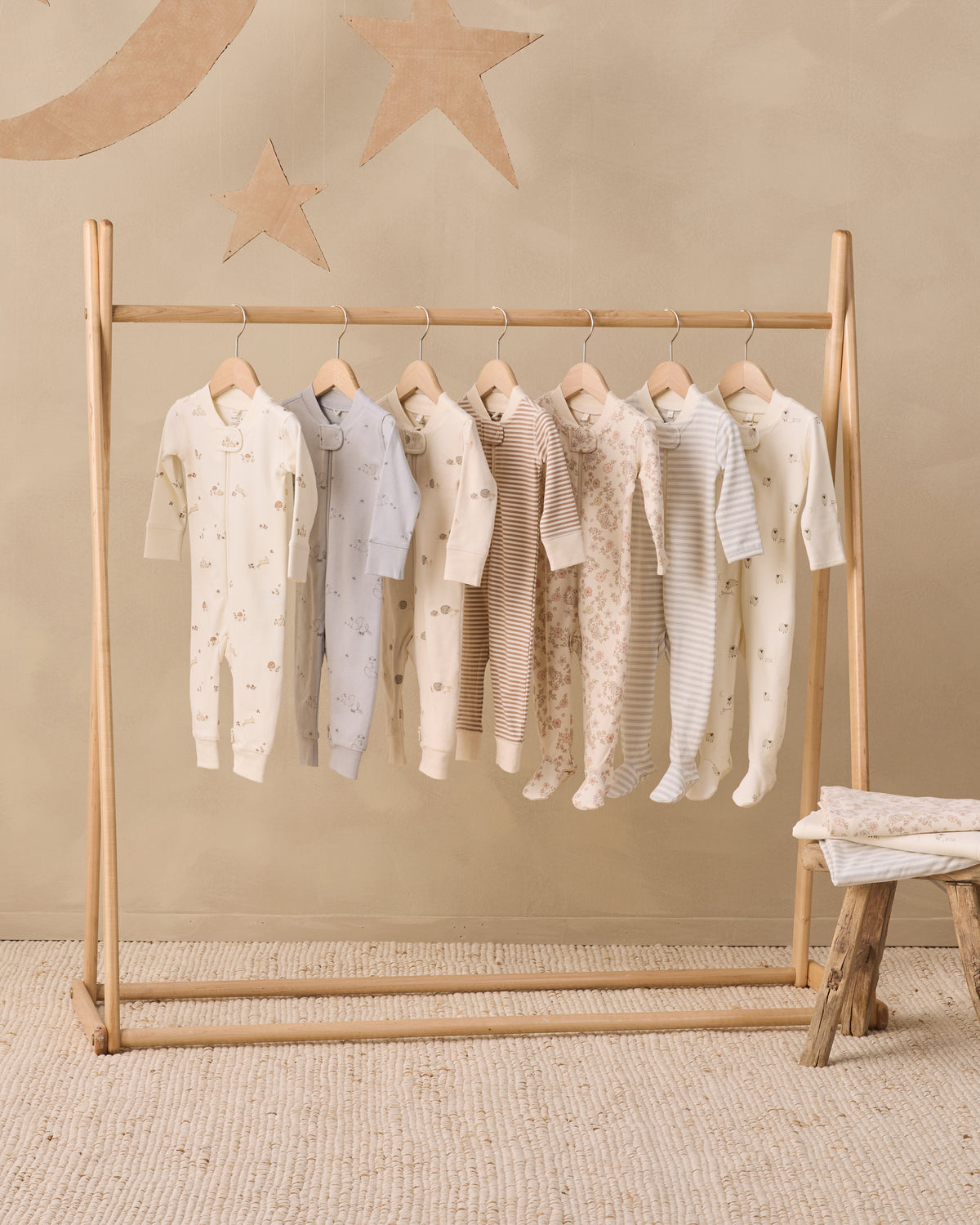Zip Long Sleeve Sleeper Footie - Floral Vine
