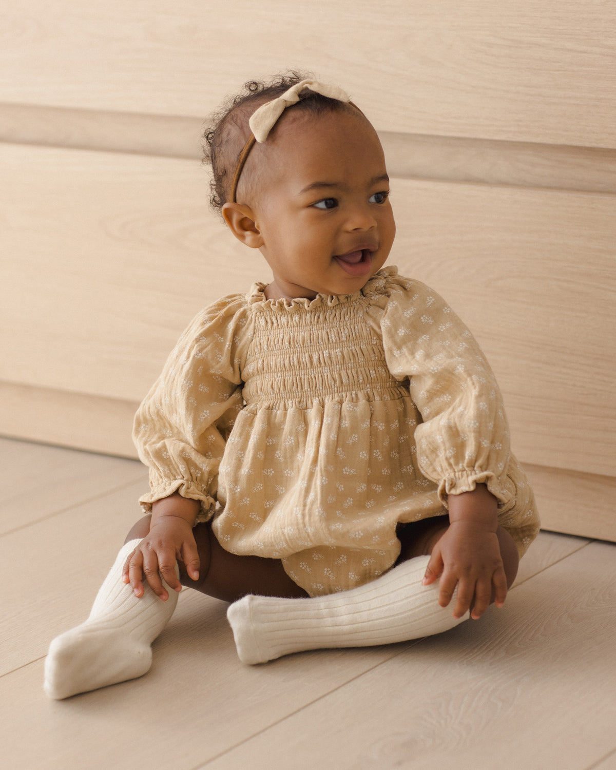 Eden Romper - Butterscotch Floral