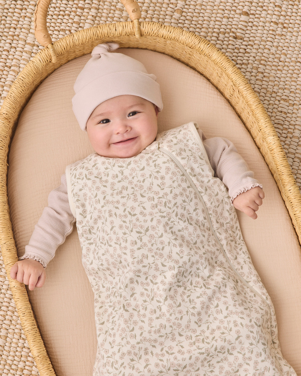 Knotted Baby Hat - Lilac Mist