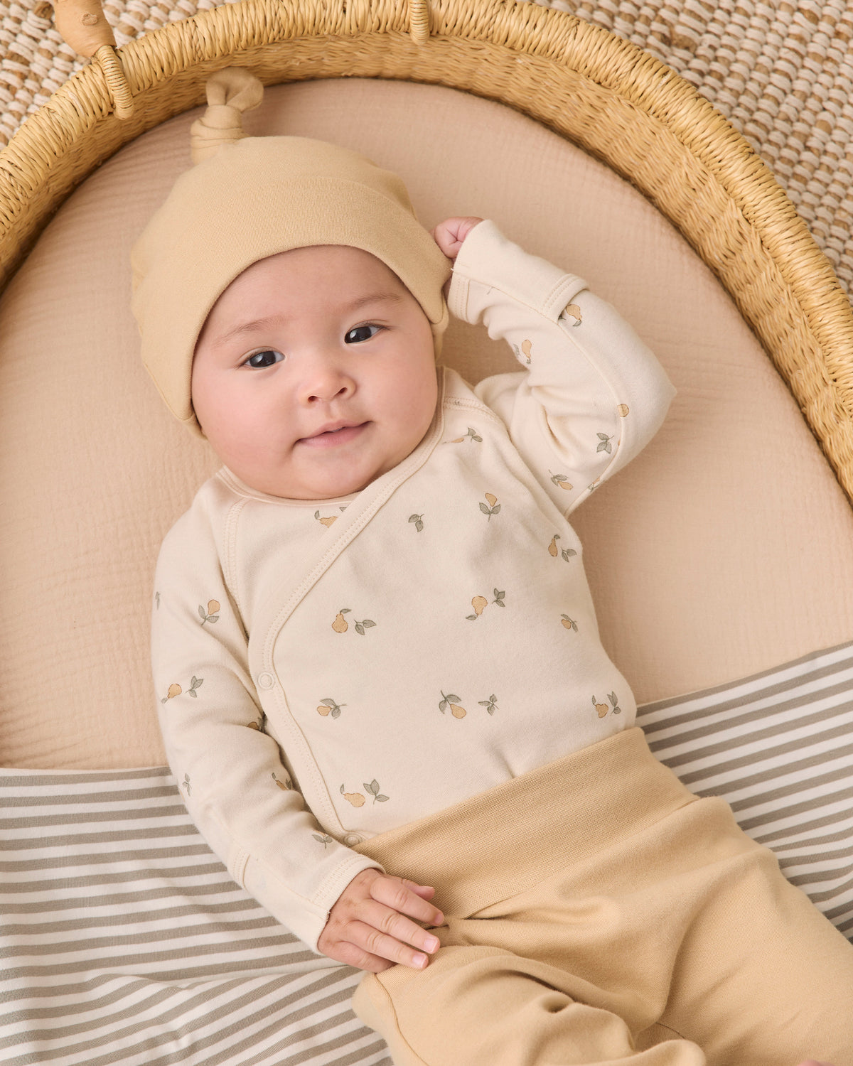 Knotted Baby Hat - Butterscotch