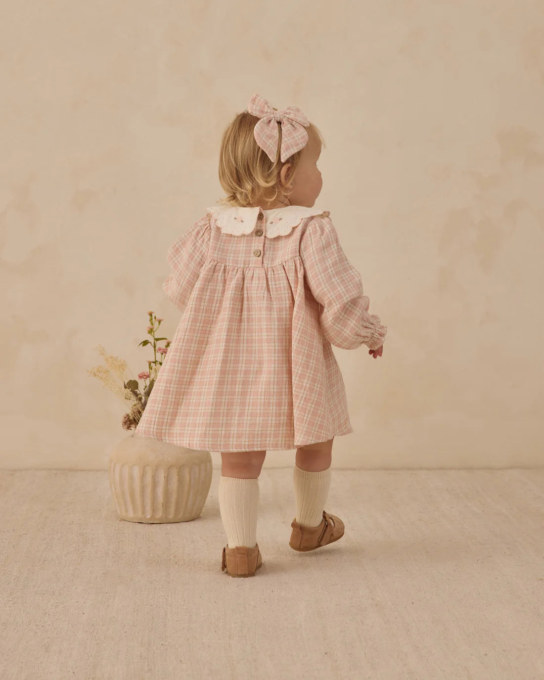 Quincy Mae Callie Dress - Pink Plaid