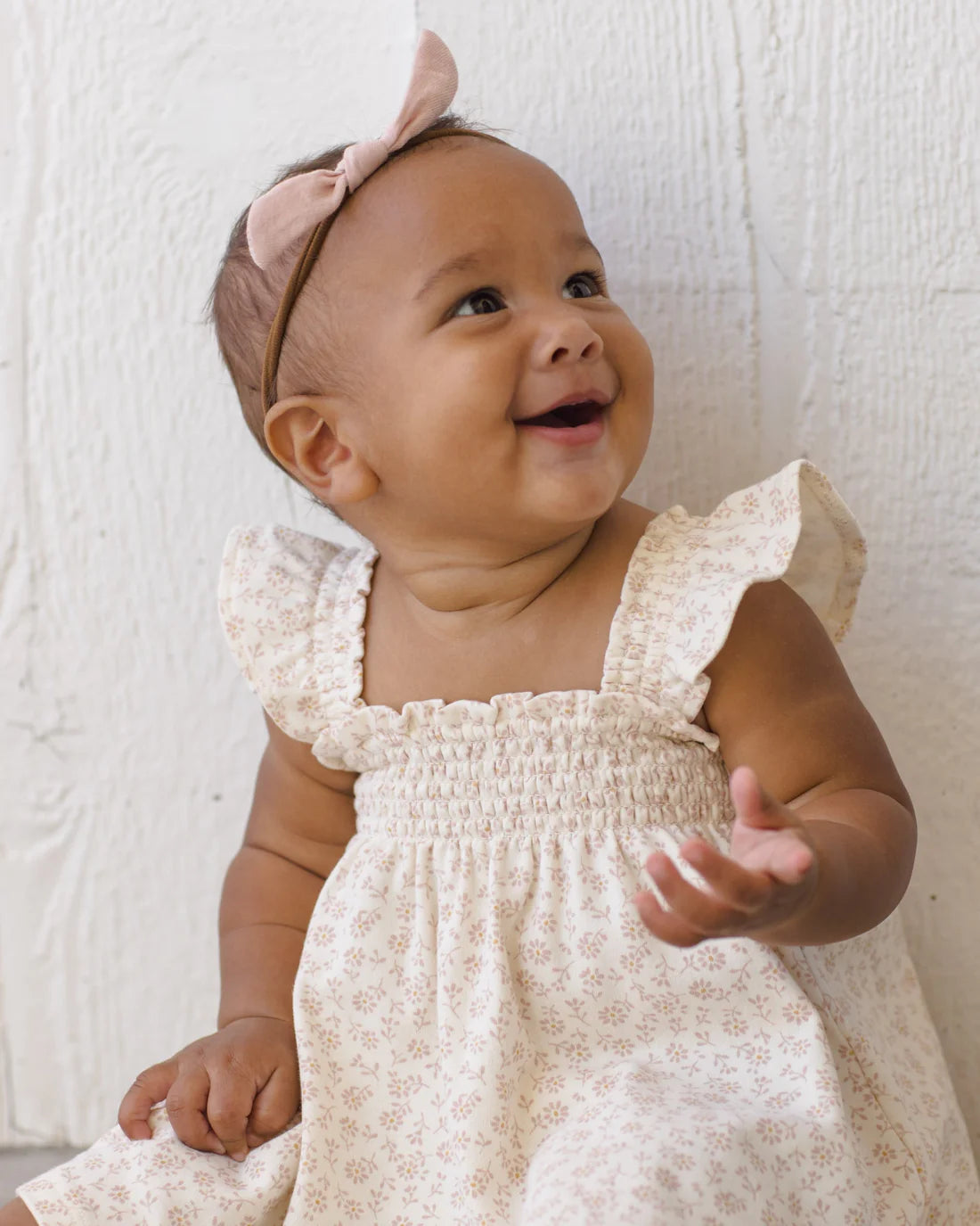 Quincy Mae Smocked Jersey Dress - Ditsy