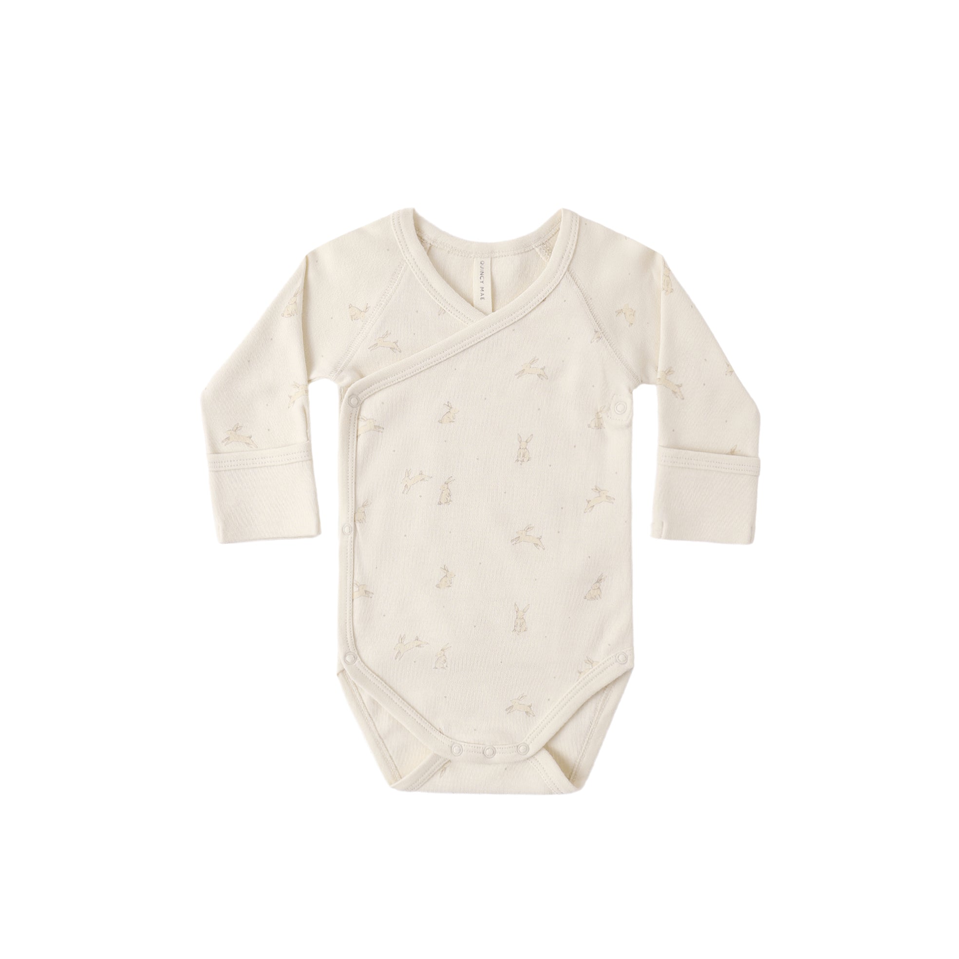 Quincy Mae Side Snap Bodysuit - Bunnies