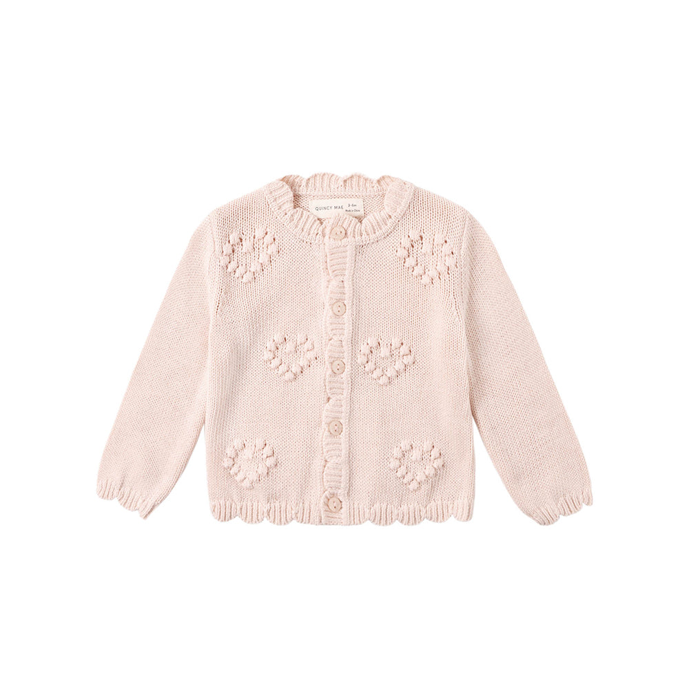 Quincy Mae Knit Cardigan - Petal