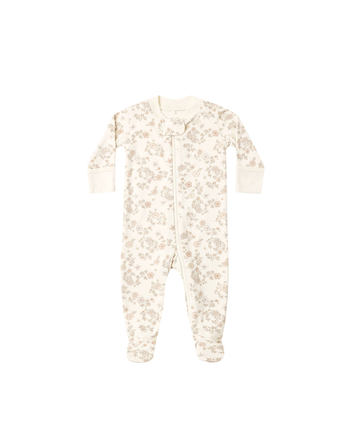 Zip Long Sleeve Sleeper Footie - Floral Vine