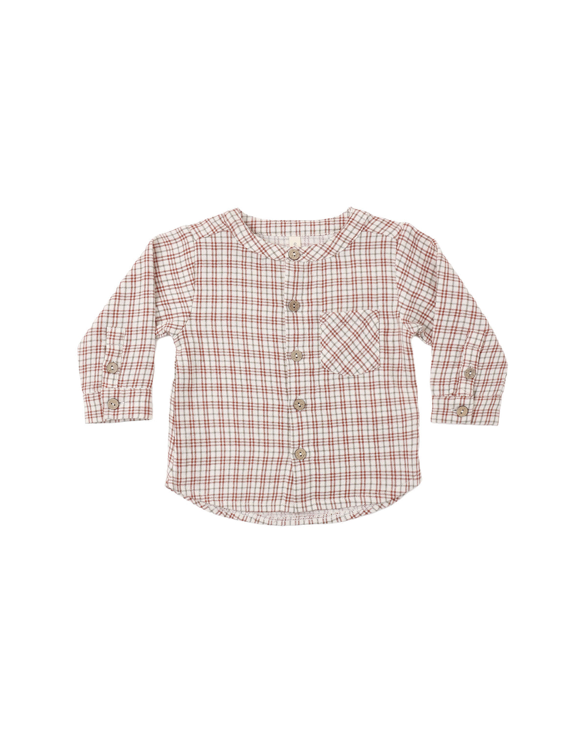 Quincy Mae Milo Shirt - Christmas Plaid