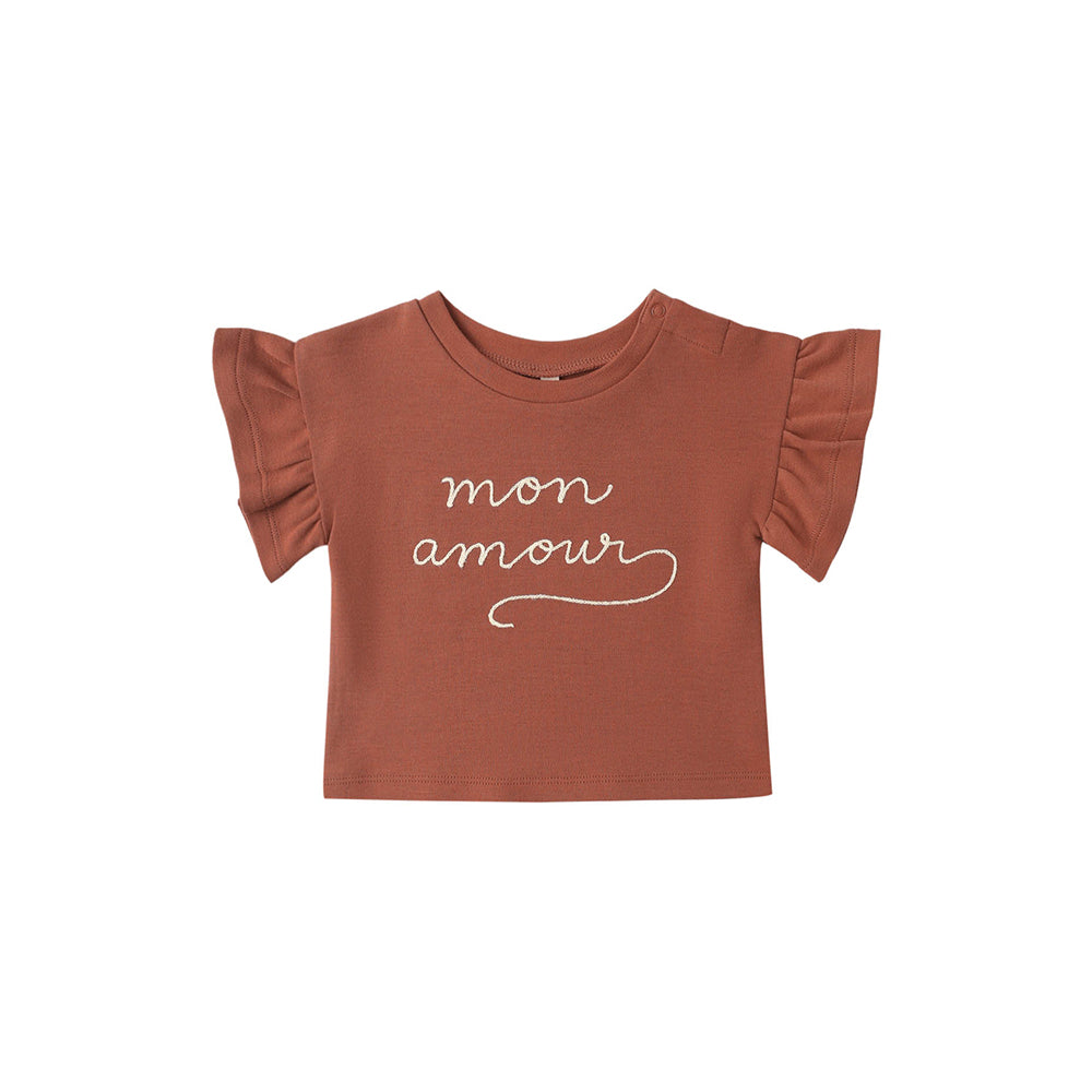 Quincy Mae Flutter Tee - Mon Amour