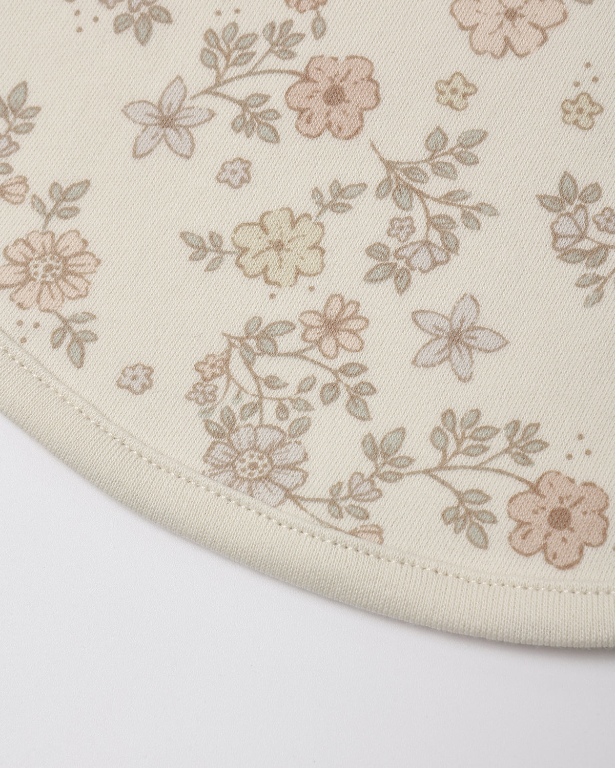 Jersey Snap Bib 2 Pack - Floral Vine & Dusty Rose