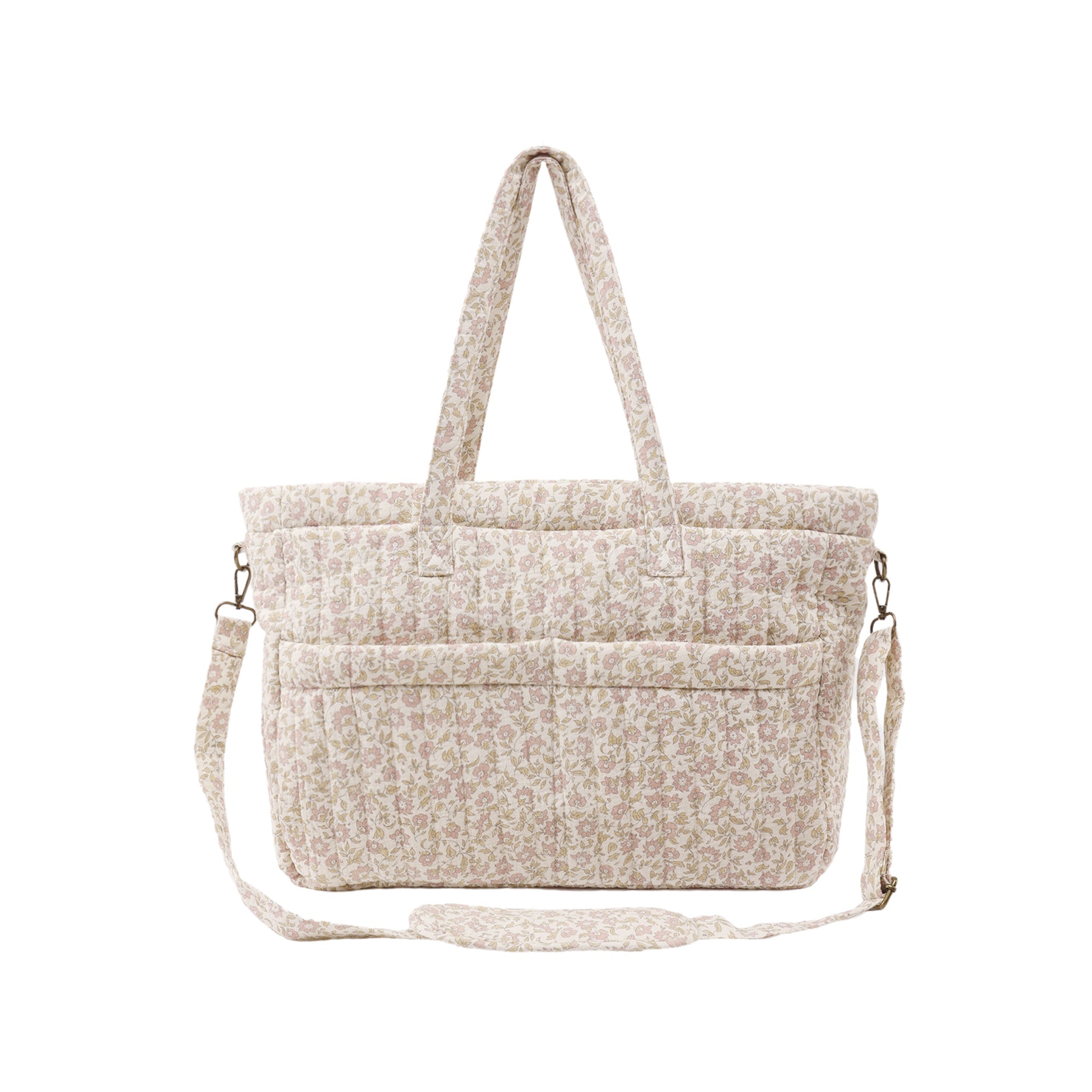 Quincy Mae Diaper Bag + Changing Mat - Wildflower Woven
