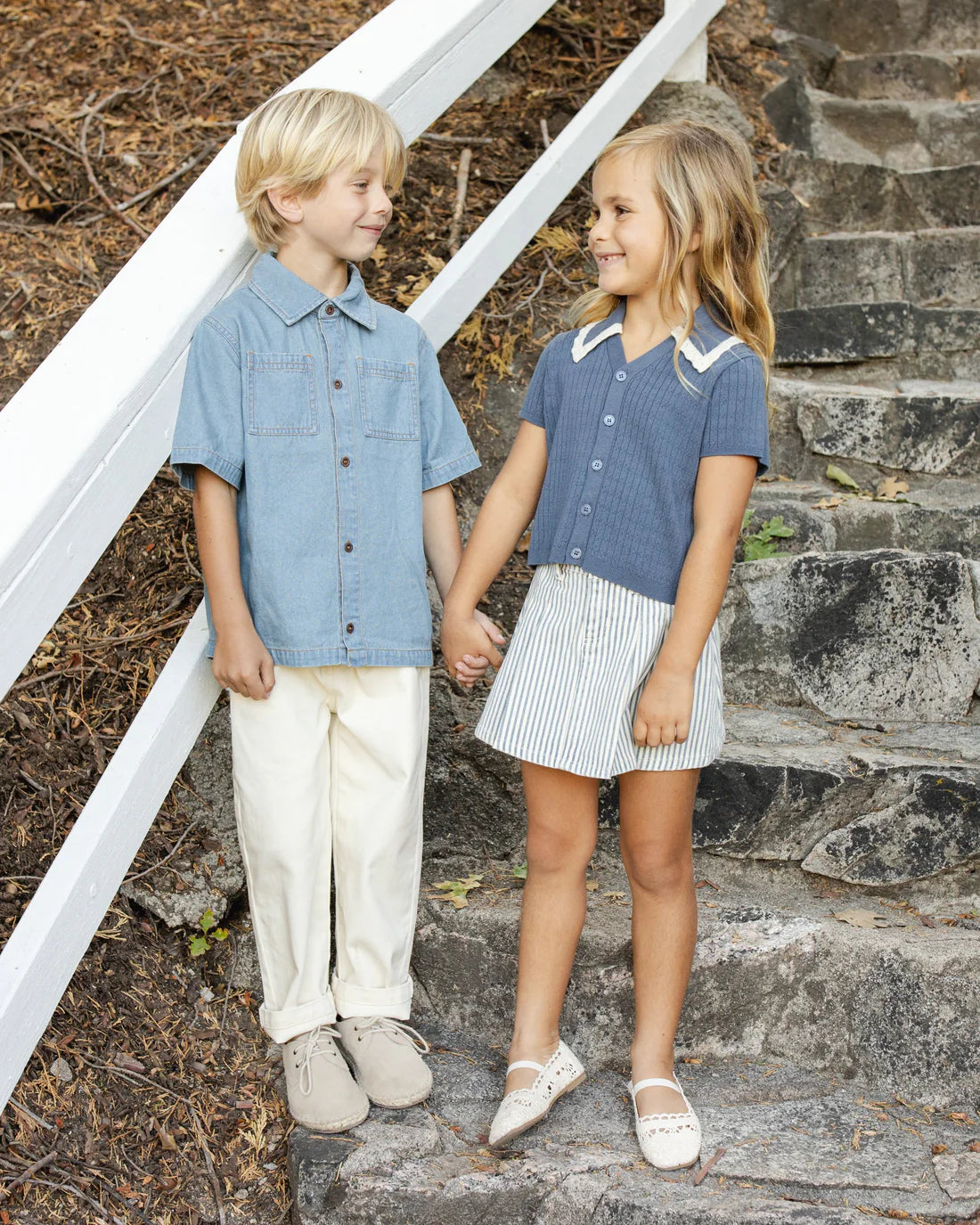 Rylee + Cru Sloane Knit Top - Marine
