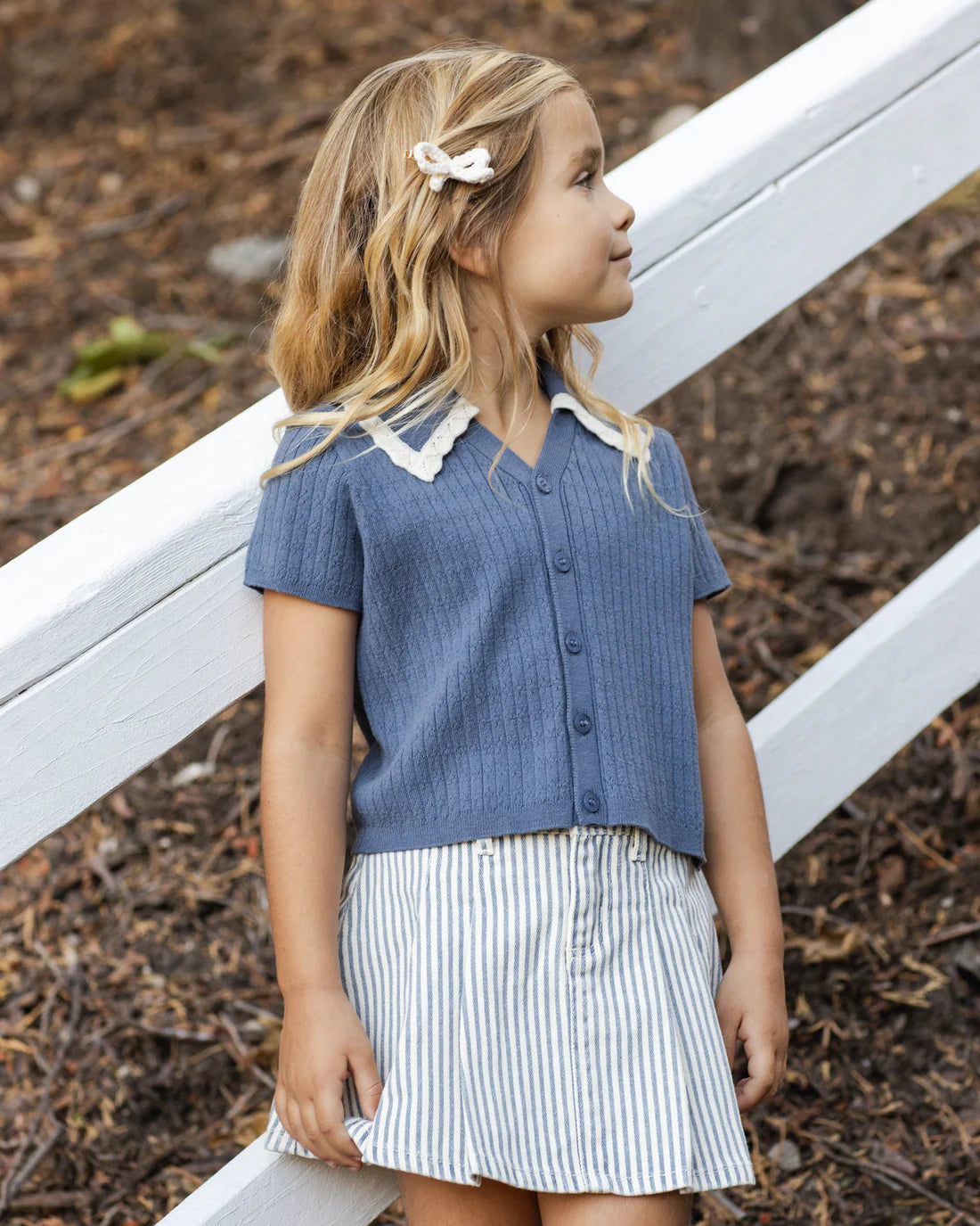 Rylee + Cru Sloane Knit Top - Marine