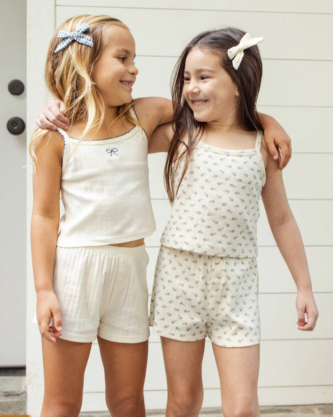 Rylee + Cru Pointelle Lounge Set - Ivory