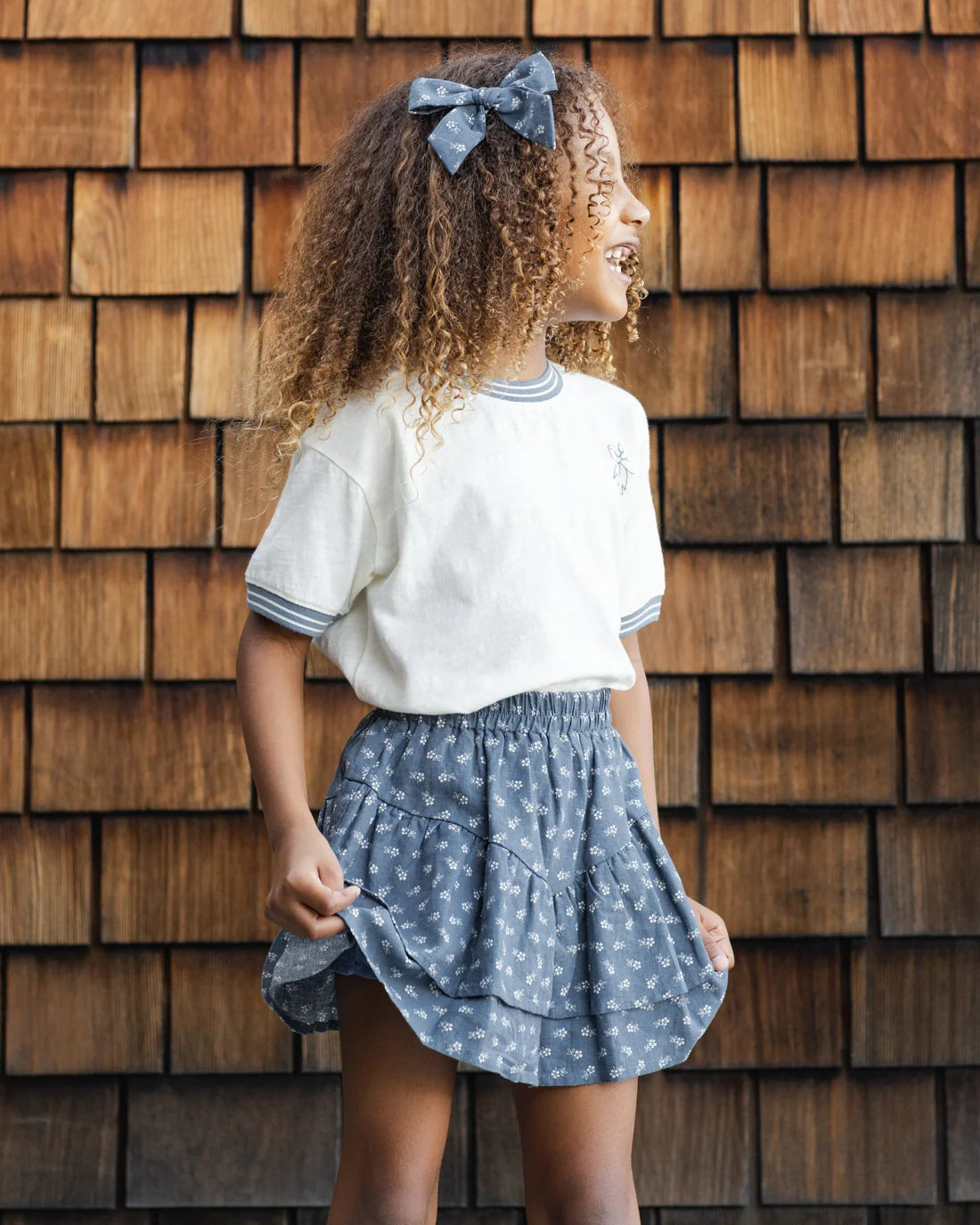 Rylee + Cru Tiered Mini Skirt - Ditsy