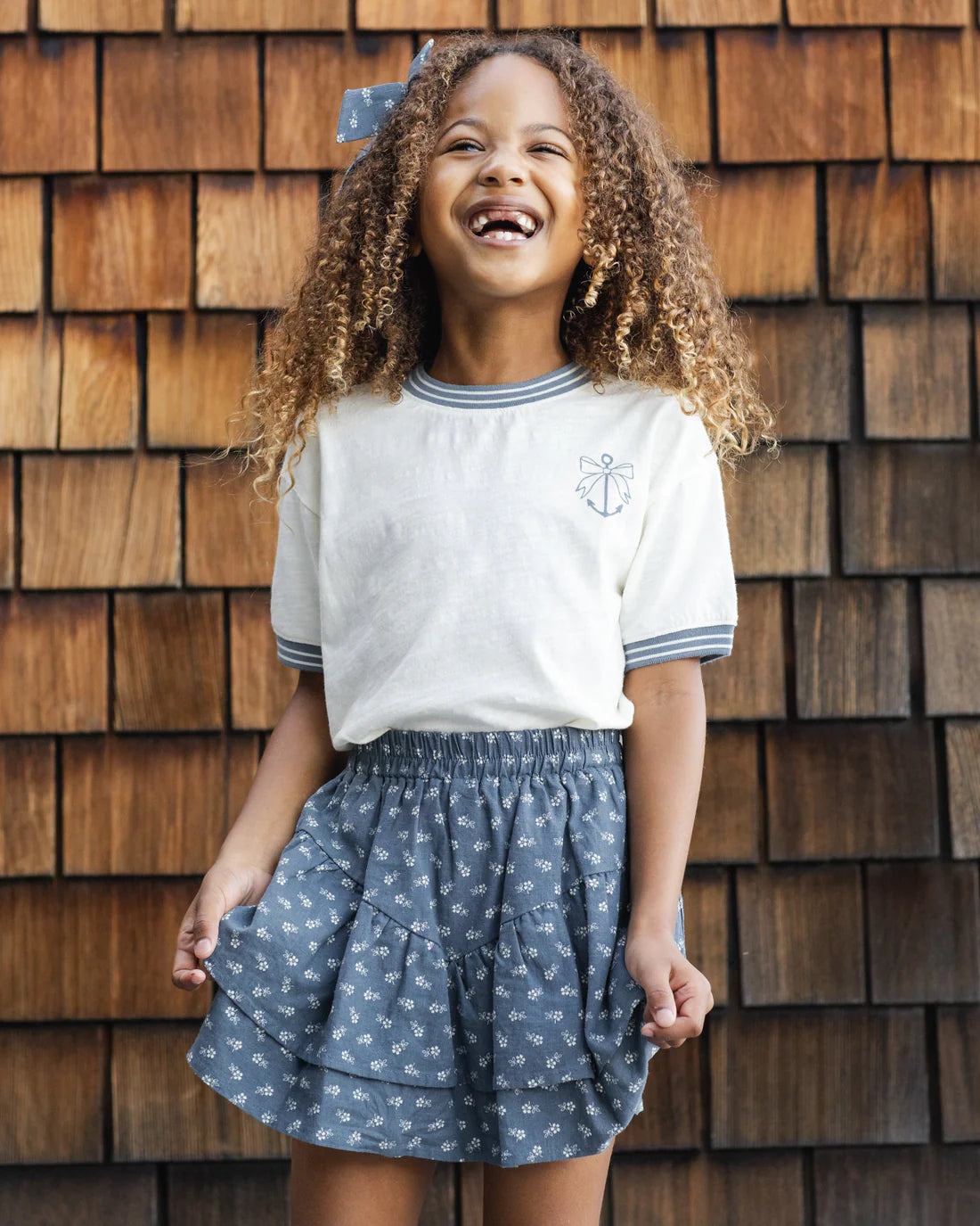Rylee + Cru Tiered Mini Skirt - Ditsy