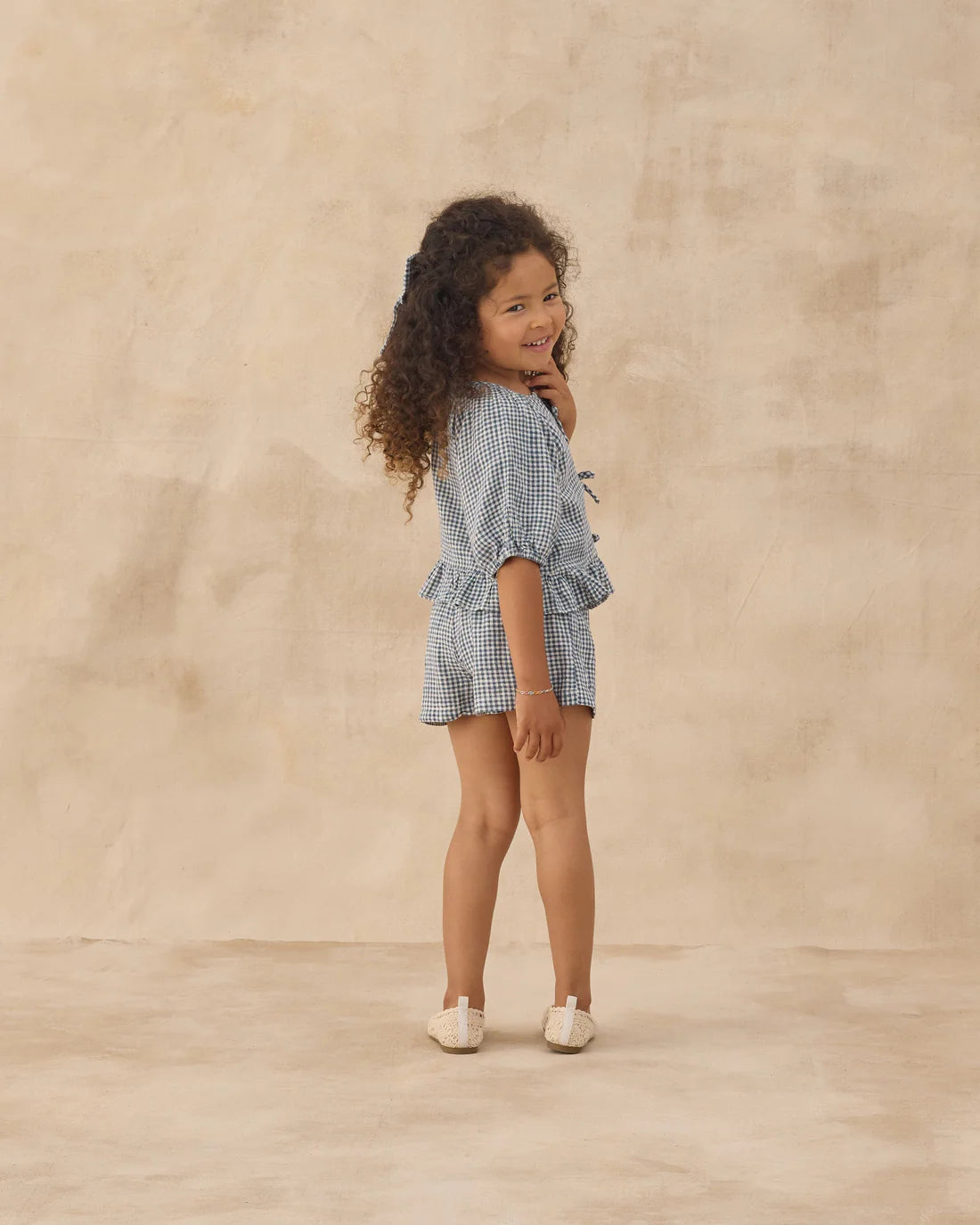 Rylee + Cru Juniper Set - Marine Gingham