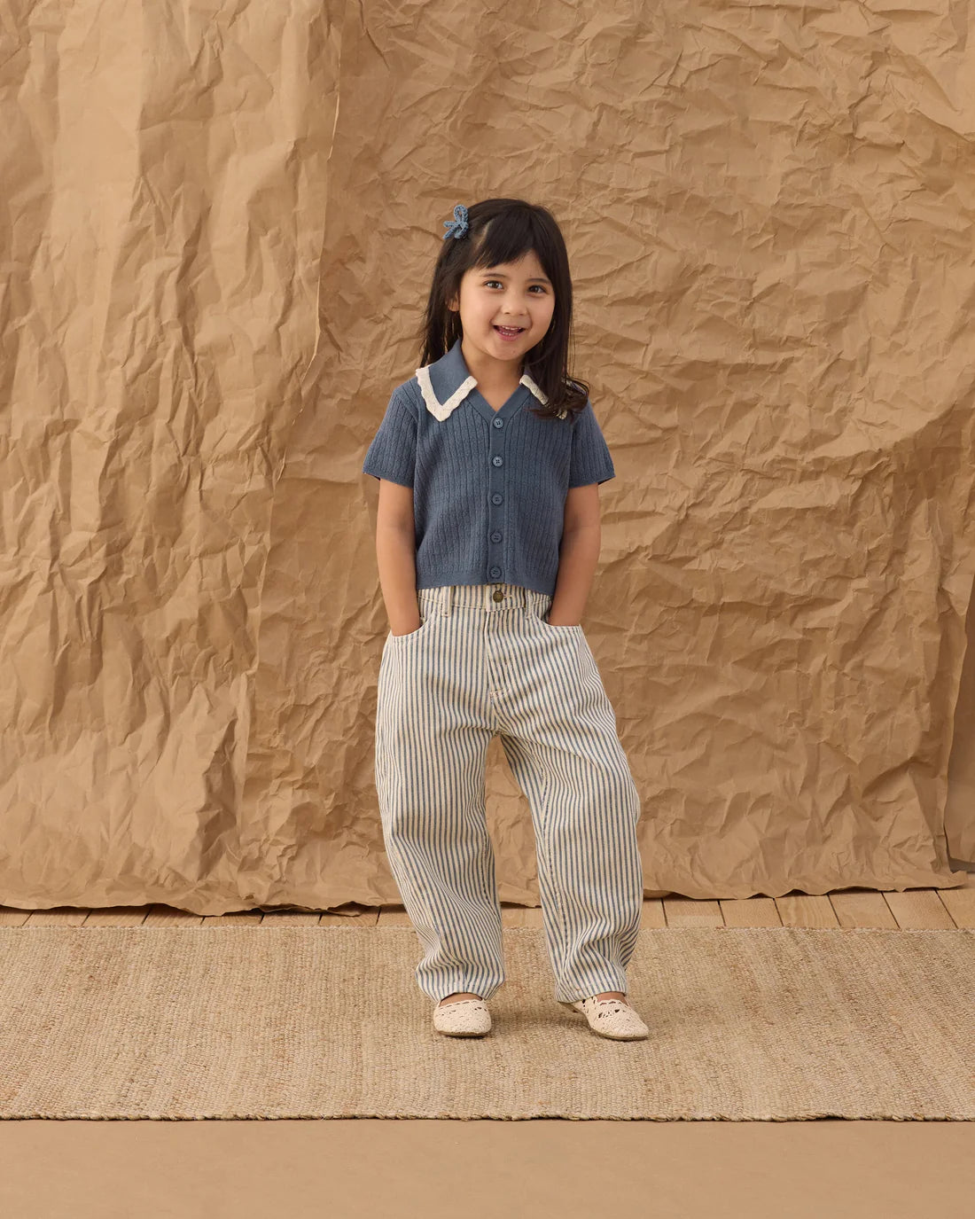 Rylee + Cru Sloane Knit Top - Marine