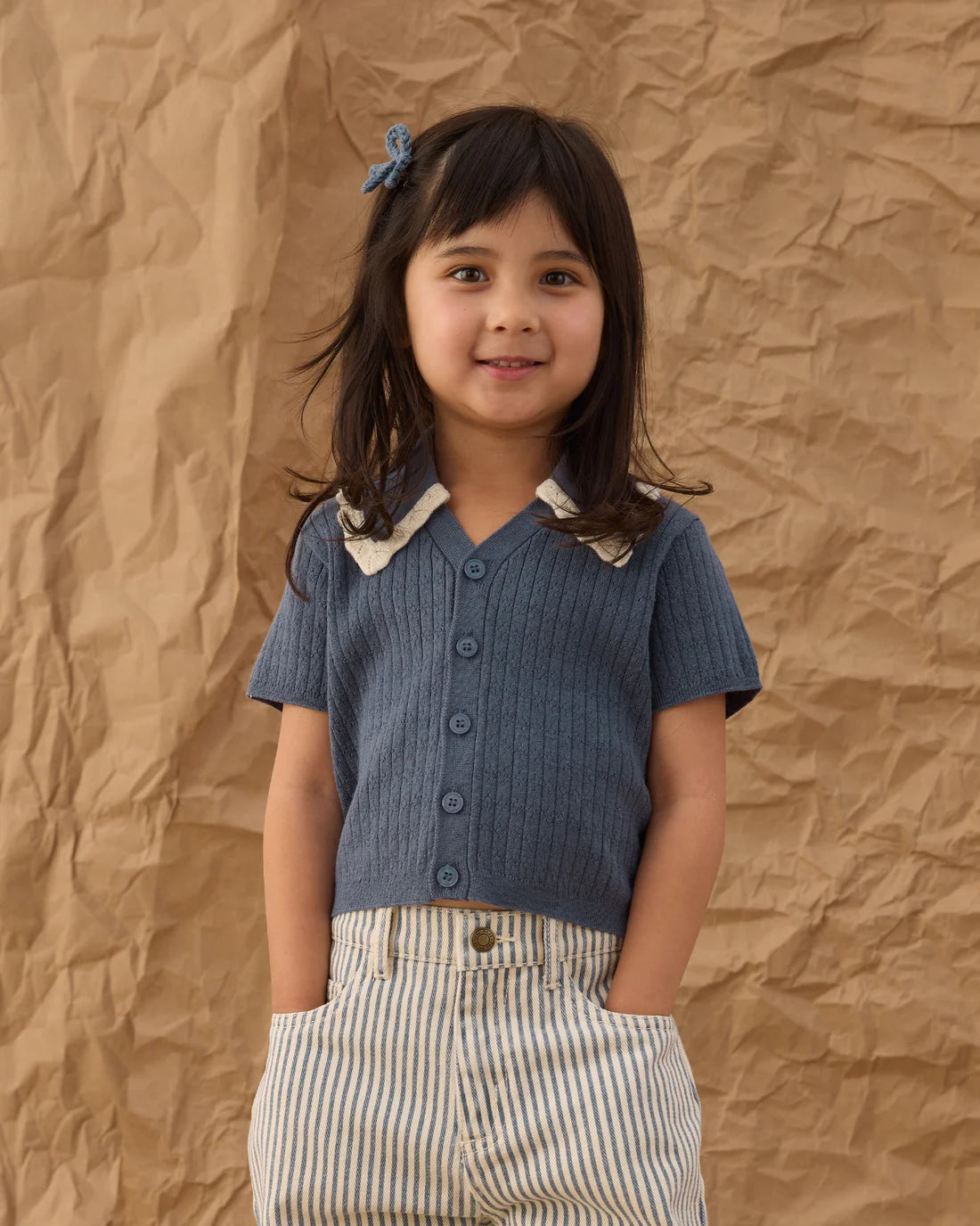 Rylee + Cru Sloane Knit Top - Marine