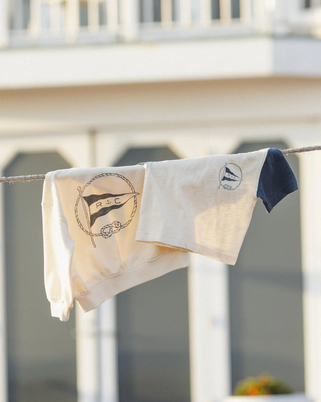 Rylee + Cru Sweatshirt - Nautical Flag