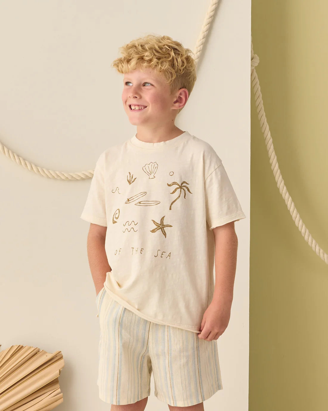 Rylee + Cru Raw Edge Tee - Of The Sea