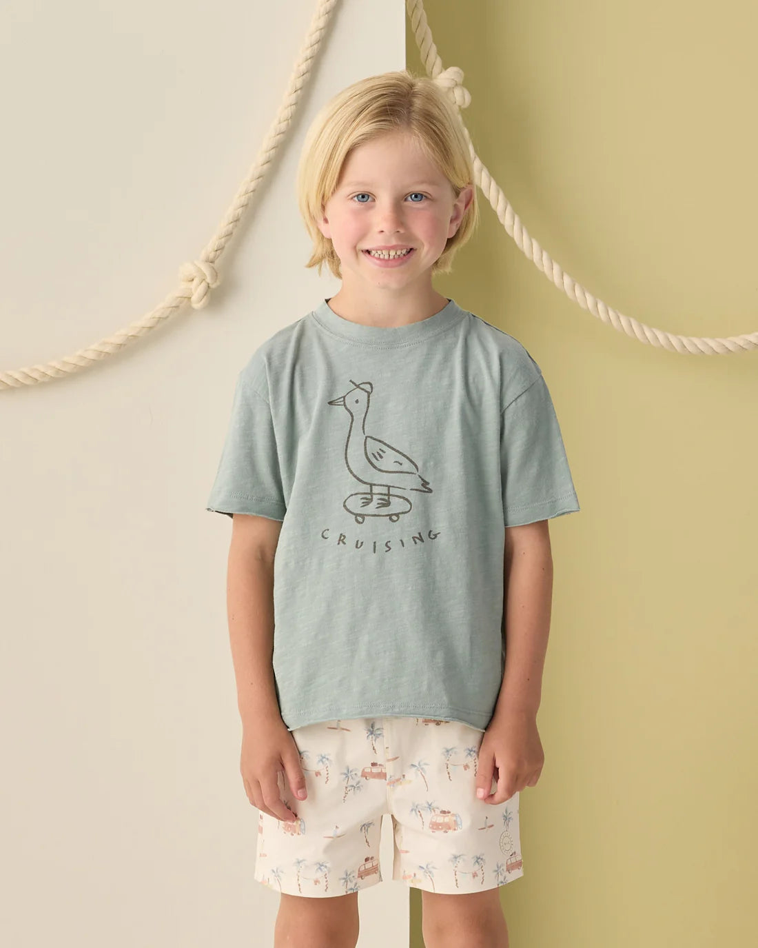 Rylee + Cru Raw Edge Tee - Cruising